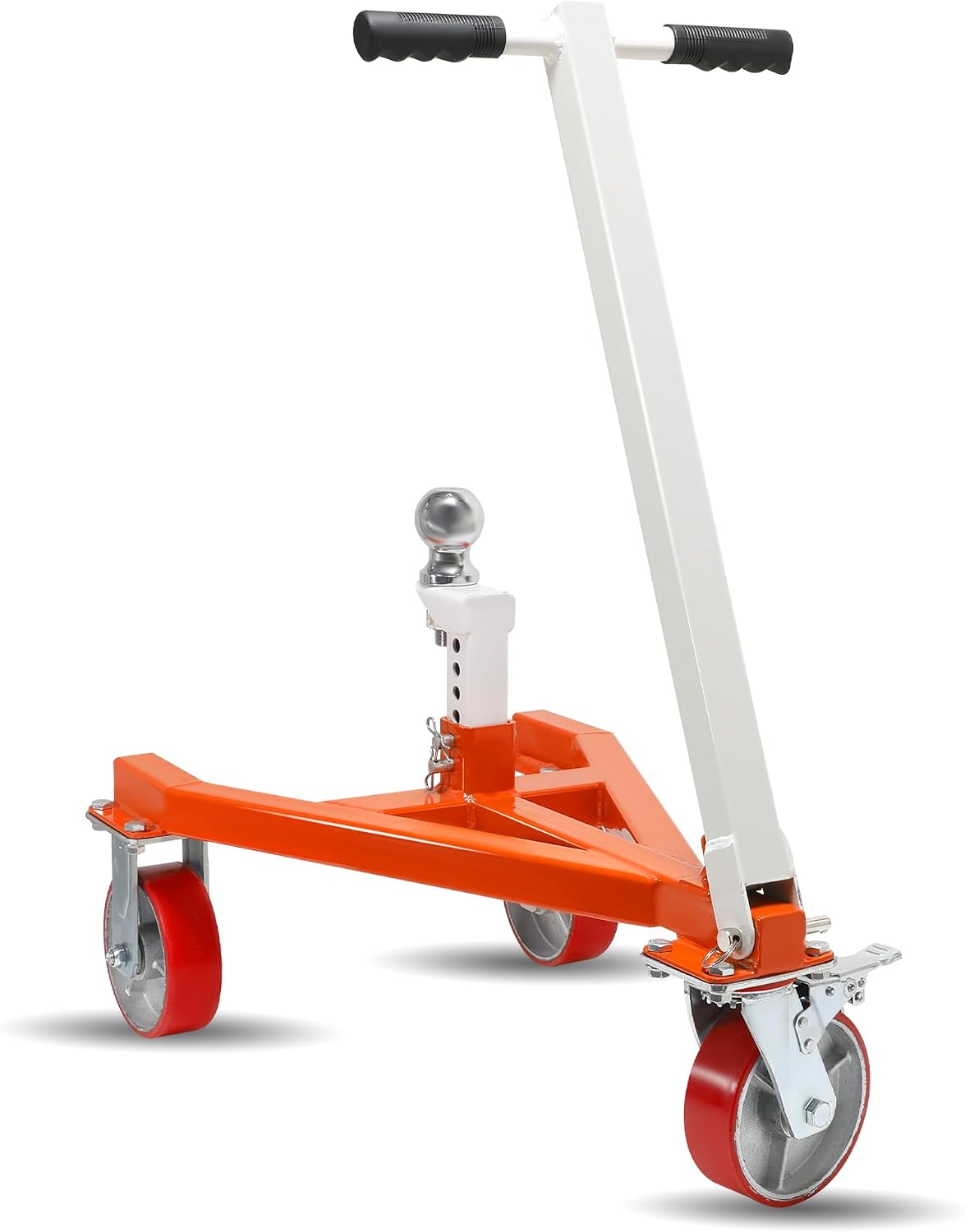 Heavy Duty Trailer Dolly, Portable Trailer Mover with 1-7/8" Ball Trailer Mover 3500 lb Tongue Weight, Angle & Ball Head Height Adjustable, Suitable for RV Boat Motorcycle Jet Ski