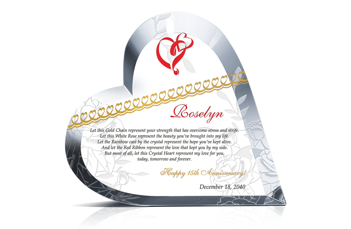 Personalized 15th Anniversary Gifts – Make Your Love Story Unique