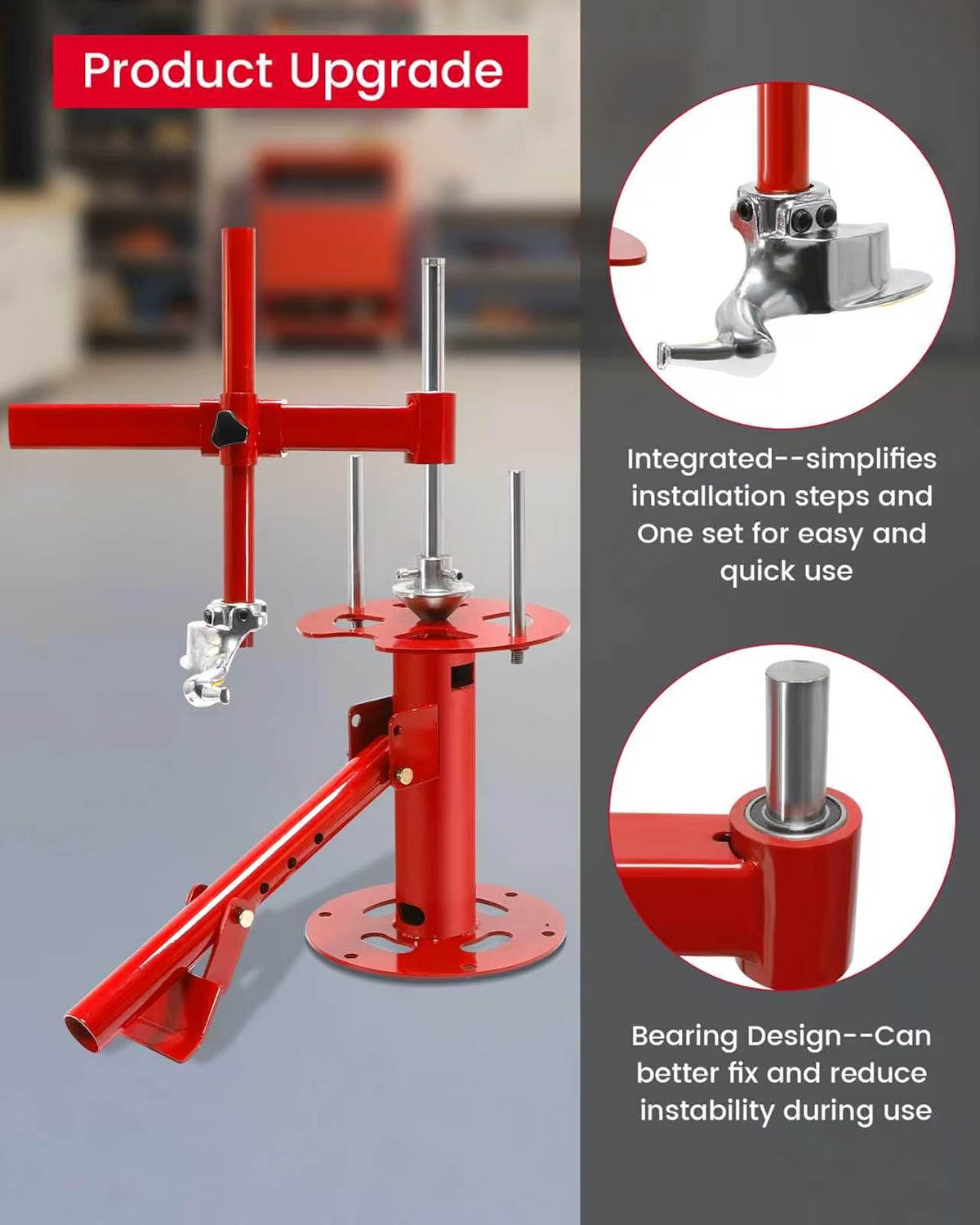 Manual Motorcycle Tire Changer, Portable Tire Changer with Duck Head Manual Motorcycle Tire Changer Machine, 4''-21'' Tire Change, Fit for Cars, Street Bike, Trailer, ATV, Truck, SUV