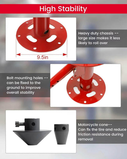 Manual Motorcycle Tire Changer, Portable Tire Changer with Duck Head Manual Motorcycle Tire Changer Machine, 4''-21'' Tire Change, Fit for Cars, Street Bike, Trailer, ATV, Truck, SUV