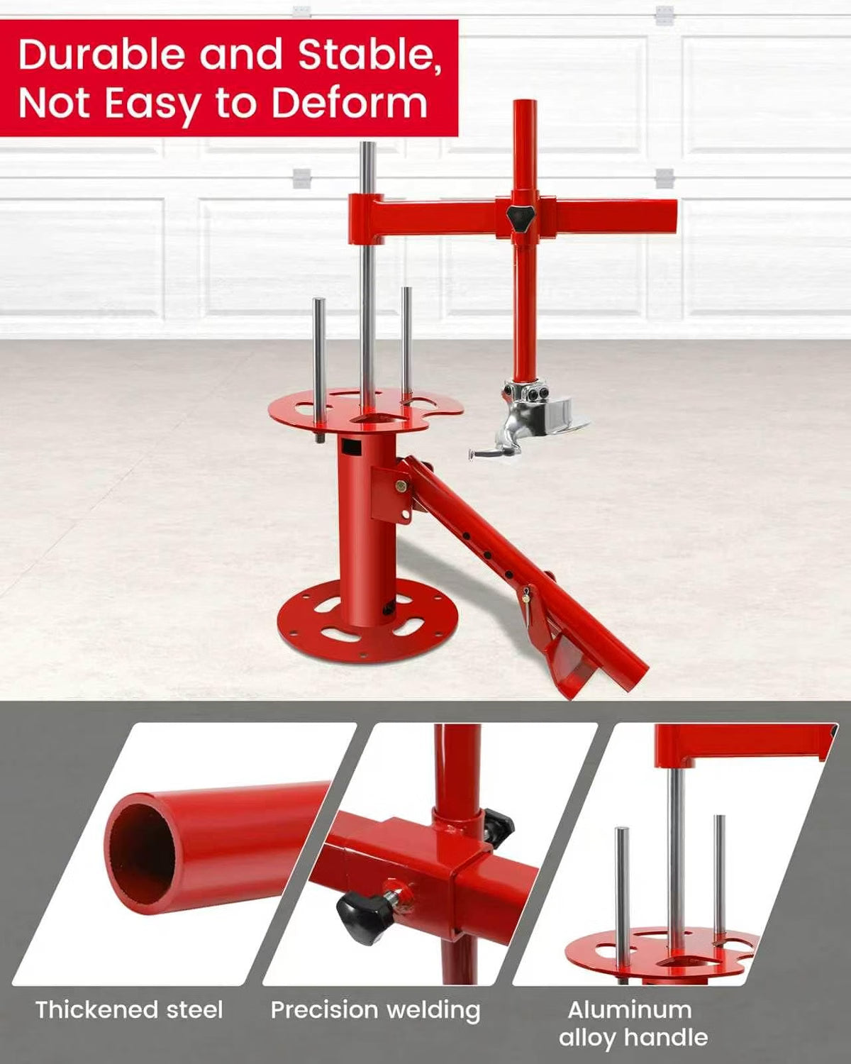 Manual Motorcycle Tire Changer, Portable Tire Changer with Duck Head Manual Motorcycle Tire Changer Machine, 4''-21'' Tire Change, Fit for Cars, Street Bike, Trailer, ATV, Truck, SUV