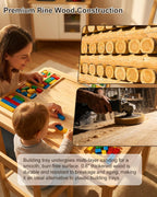 Rotating For Lego Building Baseplate Table with Storage